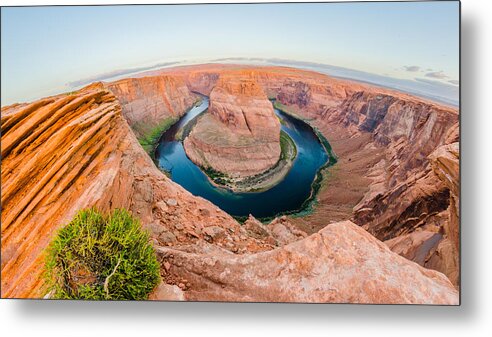 Bend Metal Print featuring the photograph Horseshoe Bend near Page Arizona #2 by Alex Grichenko