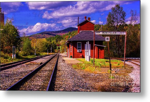 Fall Foliage Metal Print featuring the photograph Montpelier Jct Vermont #2 by Scenic Vermont Photography
