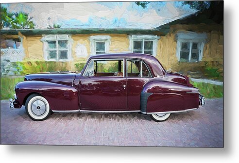 Lincoln Metal Print featuring the photograph 1947 Lincoln Continental #3 by Rich Franco