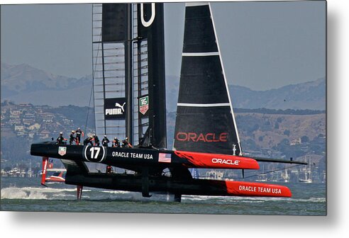 America Metal Print featuring the photograph America's Cup Oracle #38 by Steven Lapkin