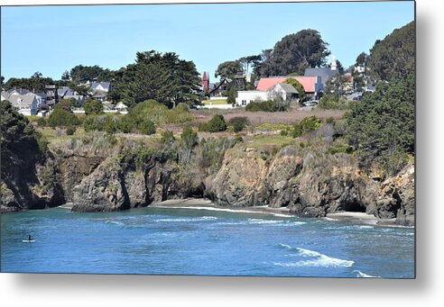 Mendocino Metal Print featuring the photograph Mendocino #4 by Lisa Dunn