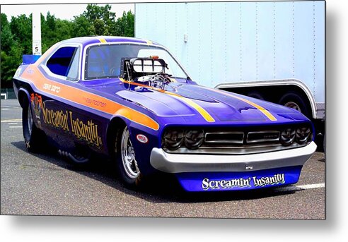 Funny Car Metal Print featuring the photograph Funny Car #5 by Mariel Mcmeeking
