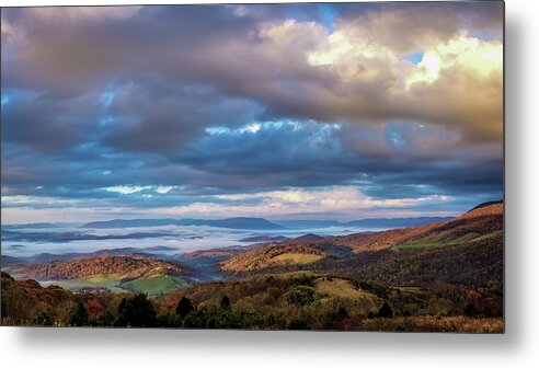 Landscape Metal Print featuring the photograph A Break in the Clouds by Joe Shrader