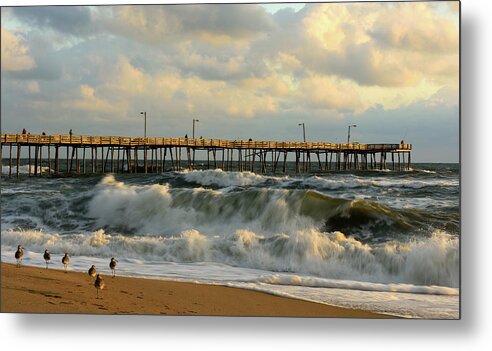 Outer Banks Metal Print featuring the photograph A Little Too Rough by Jamie Pattison