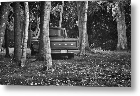 Kate Hannon Metal Print featuring the photograph Abandoned Ford Truck by Kate Hannon