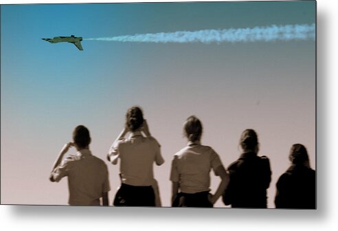 Rotc Metal Print featuring the photograph Air Force in Force by Karen Musick
