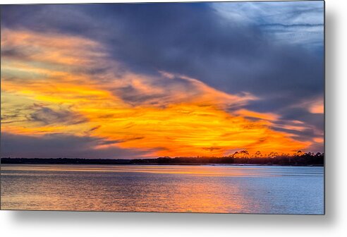 Amelia Metal Print featuring the photograph Amelia River Sunset 12 by Traveler's Pics