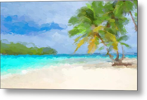 Anthony Fishburne Metal Print featuring the mixed media Another day in paradise by Anthony Fishburne