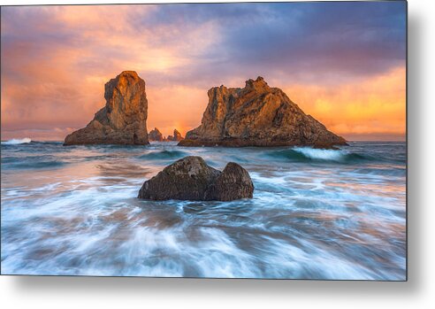 Bandon Metal Print featuring the photograph Bandon Sunrise by Darren White