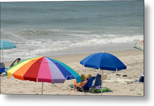 Beach Metal Print featuring the photograph Beach Umbrella 26 by Joyce StJames