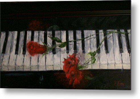 Still Life Metal Print featuring the painting Before the Concert by Stephen King