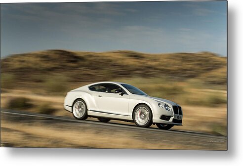 Bentley Continental Gt V8 Metal Print featuring the photograph Bentley Continental GT V8 by Jackie Russo