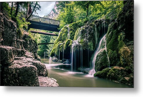 Bigar Metal Print featuring the photograph Bigar waterfall - Romania - Travel photography by Giuseppe Milo