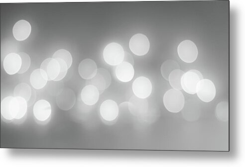 Terry D Photography Metal Print featuring the photograph Black And White Circle Abstract by Terry DeLuco