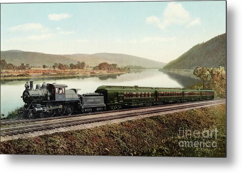 1898 Metal Print featuring the photograph Black Diamond Express, 1898. by Granger