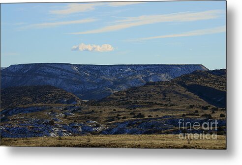 Southwest Landscape Metal Print featuring the photograph Blue plateau by Robert WK Clark