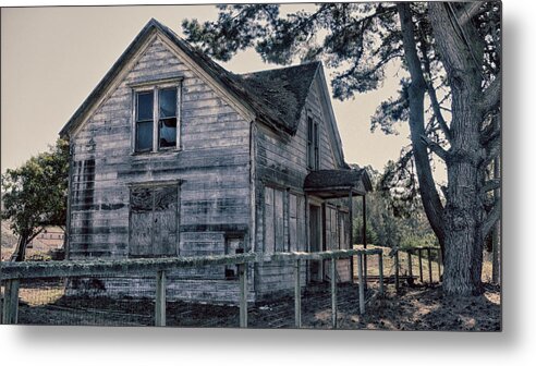 House Metal Print featuring the photograph Blue Window by Jessica Levant