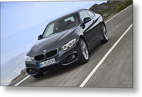 Bmw 4 Series Coupe Metal Print featuring the digital art BMW 4 Series Coupe by Maye Loeser