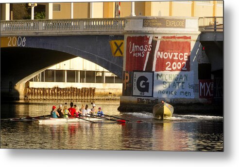 Bridging The Sport Metal Print featuring the photograph Bridging the sport by David Lee Thompson