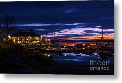 Vermont Metal Print featuring the photograph Burlington Boat House by Scenic Vermont Photography
