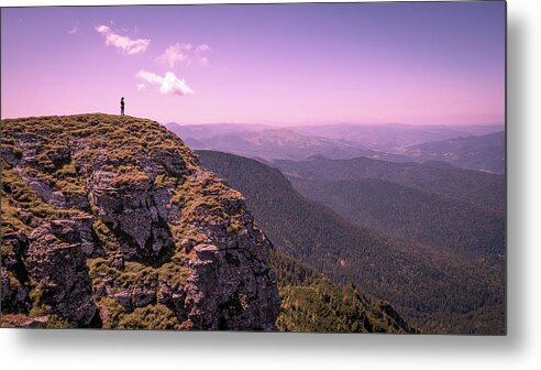 Alone Metal Print featuring the photograph Ceahlau mountains - Romania - Travel photography by Giuseppe Milo