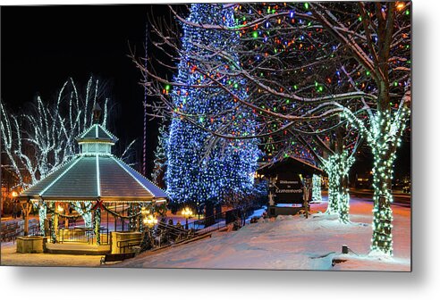 Christmas Metal Print featuring the photograph Christmas in Leavenworth by Dan Mihai