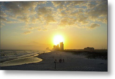 Alabama Metal Print featuring the photograph Clouds at Orange Beach - Gulf Shores by James-Allen