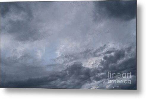 Blue Metal Print featuring the photograph Clouds by Megan Dirsa-DuBois