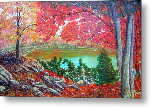 Nixon Metal Print featuring the painting Colors of Fall by Lee Nixon