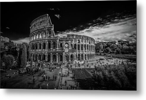 Ancient Metal Print featuring the photograph Colosseum by James Billings