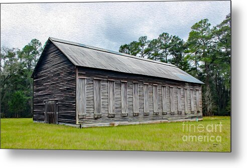 Barn Metal Print featuring the painting Country Barn by DB Hayes