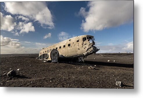 Abandoned Metal Print featuring the photograph Crashed DC-3 by James Billings
