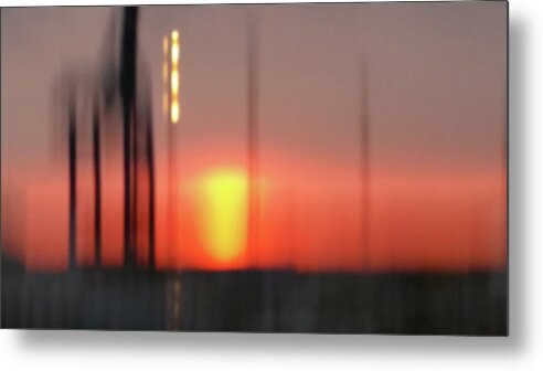 England Metal Print featuring the photograph Diffused Sunset by Leah Palmer