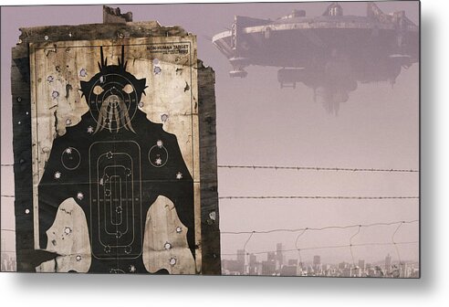 District 9 Metal Print featuring the digital art District 9 by Maye Loeser