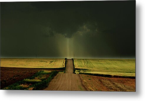 Driving Metal Print featuring the photograph Driving Toward The Daylight by Brian Gustafson