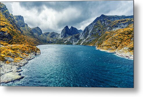 Lake Metal Print featuring the photograph Dupfjorden by James Billings