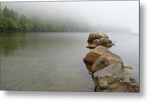 Rocks Metal Print featuring the photograph Into the Mist by Holly Ross