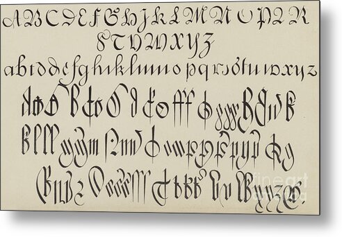Old English Font Drawing by English School - Fine Art America