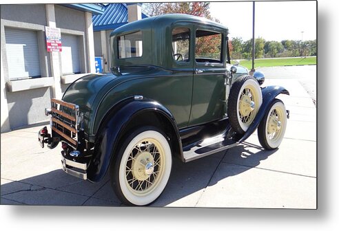 Ford Model A Metal Print featuring the photograph Ford Model A by Mariel Mcmeeking
