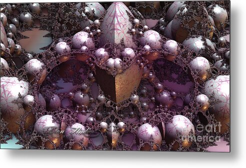 Fractal Metal Print featuring the digital art Fractal Mine Field by Melissa Messick