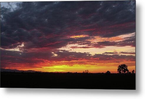 Colorado Metal Print featuring the photograph Front Range Sunset by Monte Stevens