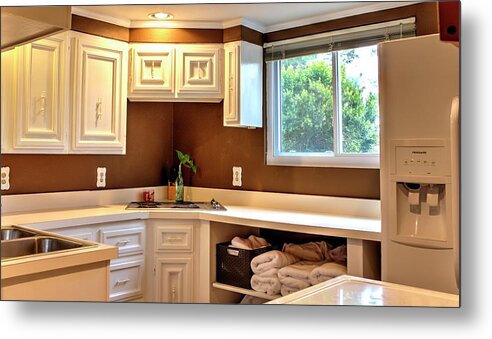 Galley Metal Print featuring the photograph Galley kitchen by Jeff Kurtz