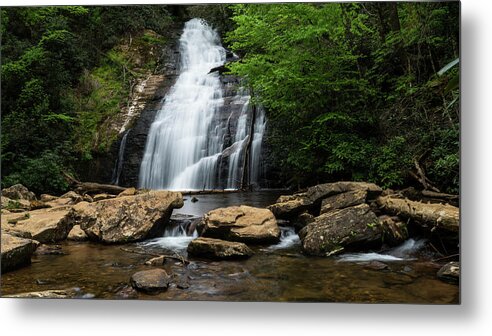 Georgia Metal Print featuring the photograph Gentle Waterfall North Georgia Mountains by Lawrence S Richardson Jr