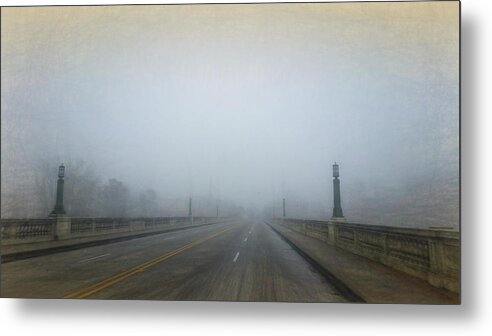 Gervais Street Bridge Metal Print featuring the photograph Gervais Bridge Christmas Day by Steven Richardson