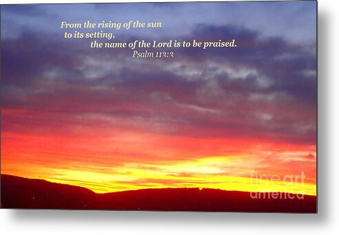 Lord Metal Print featuring the photograph Glory and Praise by Christina Verdgeline
