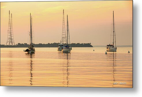 River Metal Print featuring the photograph Golden Morning by Walt Baker