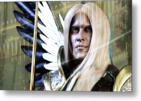 Guardian Angel Metal Print featuring the digital art Grace of Light by Suzanne Silvir