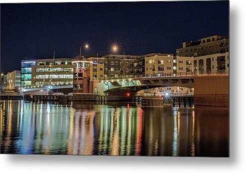 Green Bay Metal Print featuring the photograph Green Bay East SIde Lights by Nikki Vig