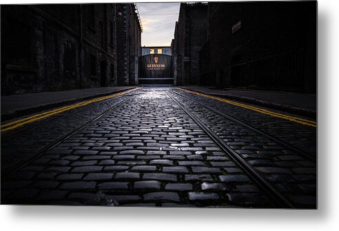 Architecture Metal Print featuring the photograph Guinness storehouse gate - Dublin, Ireland - Travel photography by Giuseppe Milo
