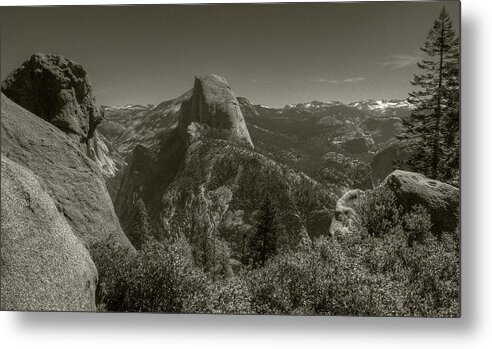  Metal Print featuring the photograph Half Dome from Panorama Trail by Michael Kirk